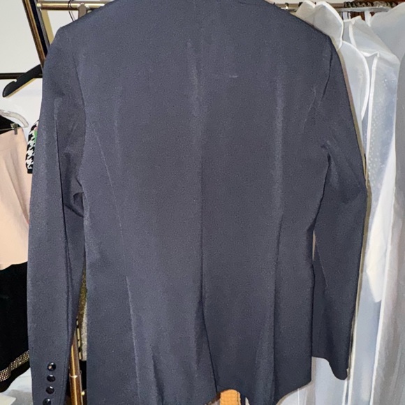 Veronica Beard Navy Blazer with Zipper Details - Picture 5 of 6